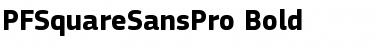 Download PF Square Sans Pro Bold Font Title Preview