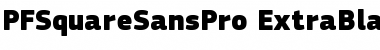 Download PF Square Sans Pro Extra Black Font Title Preview