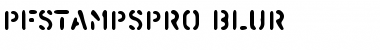 Download PF Stamps Pro Blur Regular Font Title Preview