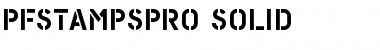Download PF Stamps Pro Solid Font Title Preview