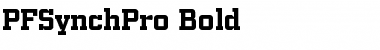 Download PF Synch Pro Bold Font Title Preview