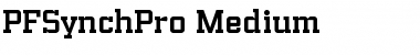 Download PF Synch Pro Medium Font Title Preview