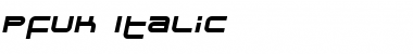 Download Pfuk Italic Font Title Preview
