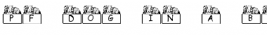 Download pf_dog in a box Regular Font Title Preview