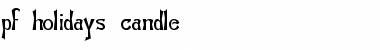 Download pf_holidays_candle Regular Font Title Preview