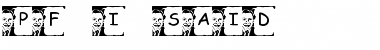 Download pf_I said Regular Font Title Preview