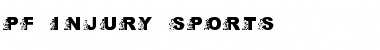 Download pf_injury_sports Regular Font Title Preview