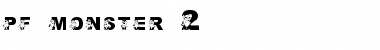 Download pf_monster-2 Regular Font Title Preview
