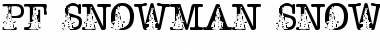 Download pf_snowman-snowflake Regular Font Title Preview