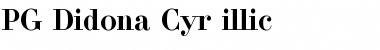 Download PG_Didona_Cyr illic Font Title Preview