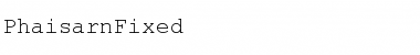 Download PhaisarnFixed Normal Font Title Preview