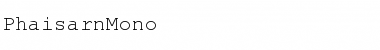 Download PhaisarnMono Normal Font Title Preview