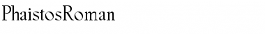 Download PhaistosRoman Regular Font Title Preview