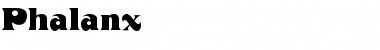 Download Phalanx Normal Font Title Preview