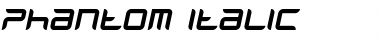 Download Phantom Italic Font Title Preview