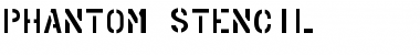 Download PHANTOM STENCIL PHANTOM STENCIL Font Title Preview