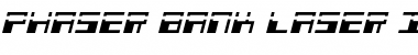Download Phaser Bank Laser Italic Italic Font Title Preview
