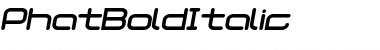 Download Phat Bold Italic Font Title Preview
