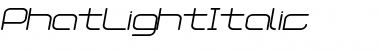 Download Phat Light Italic Font Title Preview