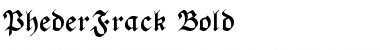 Download PhederFrack Bold Font Title Preview