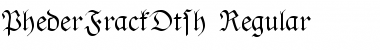 Download PhederFrackDtsh Regular Font Title Preview