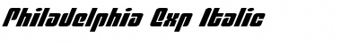 Download Philadelphia Exp Italic Exp Italic Font Title Preview