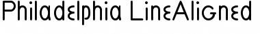 Download Philadelphia LineAligned Regular Font Title Preview