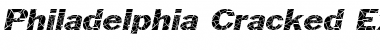Download Philadelphia Cracked-Extended Italic Font Title Preview