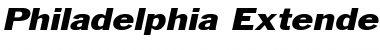 Download Philadelphia-Extended Italic Font Title Preview