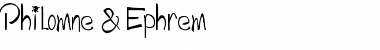 Download Philom讥 & Ephrem Regular Font Title Preview