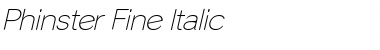 Download Phinster Fine Italic Font Title Preview