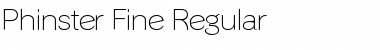 Download Phinster Fine Regular Font Title Preview