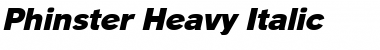 Download Phinster Heavy Italic Font Title Preview