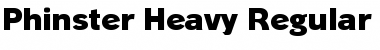 Download Phinster Heavy Regular Font Title Preview