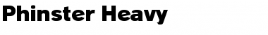 Download Phinster Heavy Normal Font Title Preview