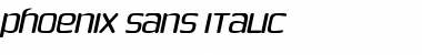 Download Phoenix Sans Italic Font Title Preview