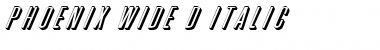 Download Phoenix Wide D Italic Font Title Preview