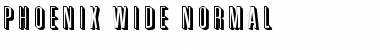 Download Phoenix Wide Normal Font Title Preview