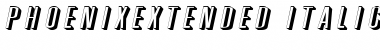 Download PhoenixExtended Italic Font Title Preview