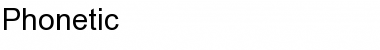 Download Phonetic Regular Font Title Preview