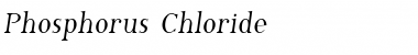 Download Phosphorus Chloride Regular Font Title Preview