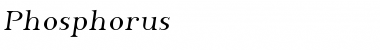 Download Phosphorus Regular Font Title Preview