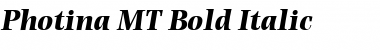 Download Photina MT Bold Italic Font Title Preview