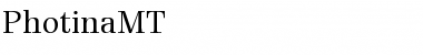 Download PhotinaMT Roman Font Title Preview