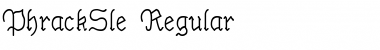 Download PhrackSle Regular Font Title Preview