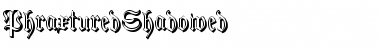 Download PhraxturedShadowed Regular Font Title Preview