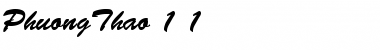 Download PhuongThao 1.1 Regular Font Title Preview