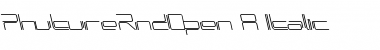 Download PhutureRndOpen Italic Font Title Preview