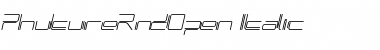Download PhutureRndOpen Italic Font Title Preview