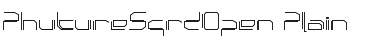 Download PhutureSqrdOpen Plain Font Title Preview
